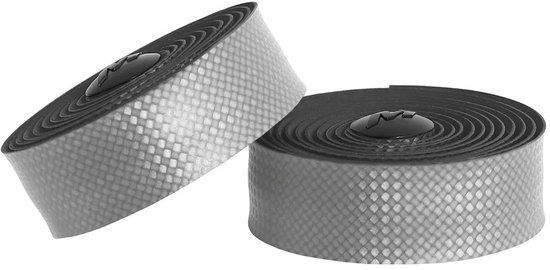 Massi Ribbon Carbon Gel Elite Stuurlint Zilver