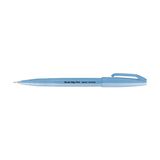 Pentel kalligrafiepen met penseelpunt, neonblauw