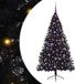 vidaXL - Arbre de Noël - pré-éclairé - avec - 300 - LED - Noir - 180 - cm - PVC