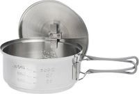 Esbit Droge brandstof kookset, 1000 ml, roestvrij staal, Grijs