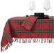 Unique Living Tafelkleed Xmas Tartan Red - 150x200cm