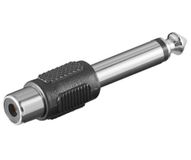 Microconnect AUDANG tussenstuk voor kabels 6.3mm RCA Zwart