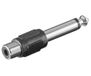 Microconnect AUDANG tussenstuk voor kabels 6.3mm RCA Zwart