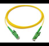RamboCables Glasvezelkabel SC/APC naar LC/APC, OS2 Singlemode patchkabel 9/125μm LSZH, FTTH geel 1m