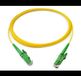 RamboCables Glasvezelkabel SC/APC naar LC/APC, OS2 Singlemode patchkabel 9/125μm LSZH, FTTH geel 1m