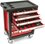 HBM machines Premium Gereedschapswagen - Inclusief Gereedschap - 154-delig - 47 x 70 x 100 cm - Rood logo