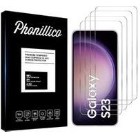 Phonillico® Gehard Glas voor Samsung Galaxy S23 [Pack 4] Glasfolie Screenprotector