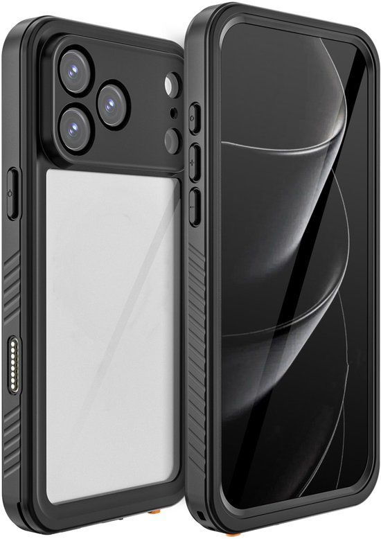 Redpepper Dot Plus Waterproof Backcover geschikt voor Apple iPhone 17 Pro Max - Zwart