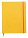 RHODIA 117566C - Soepel Schrift Jonquille - 19 x 25 cm - Dot Stippen - 160 pagina's - Clairefontaine Ivoor Papier 90 g/m² - Leeslint, Elastieksluiting - Omslag in Imitatieleer