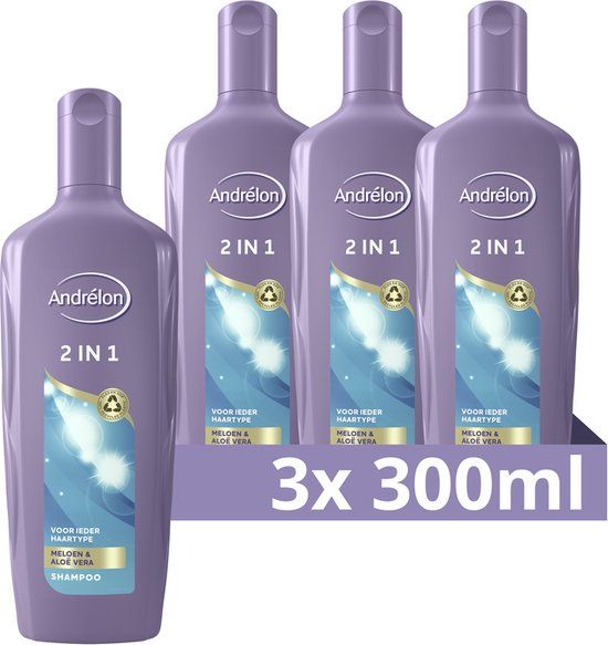 Andrélon 2in1 Shampoo & Conditioner - 3 x 300 ml - Voordeelverpakking