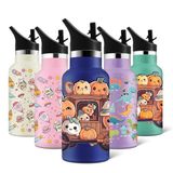 HoneyHolly Thermosfles voor kinderen, 350 ml, BPA-vrij, roestvrij staal, dubbelwandig