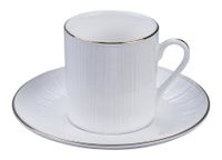 The Oriental Shop Tokyo Design Studio Nippon White Gold Rim Schotel - Lines - Wit/Goud - 12 cm