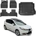 Omac Kit Tapis De Sol Et Coffre Pour Renault Scenic 2009-2016 Tpe Noir
