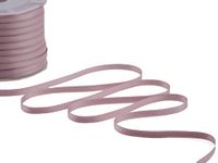 Furlanis - Dubbel satijnen lint, Italiaanse stof - antiek roze, 6 mm x 25 m