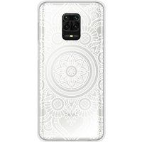 Xiaomi Redmi Note 9S Bedrukt siliconen hoesje mandala blanc