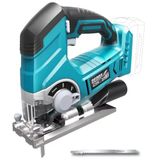 DEDRA 18V draadloze decoupeerzaag, in kartonnen doos zonder accu en lader, tot 2500 tpm, ergonomisch en lichtgewicht, met LED-verlichting, 25 mm zaaghoogte, geschikt voor hout, metaal en PVC.