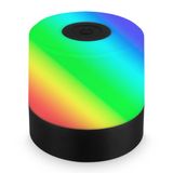 BRILONER - Mini-led-tafellamp, draadloos met touch, dimbaar, RGB + W licht, 7 x 7 cm, zwart