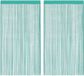 vidaXL Koordgordijnen 2 stuks turquoise 140x250 cm