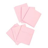 Ti TIN Set van 6 hoeslakens voor kinder/babybed, 52 x 132 cm, voor stapelbaar en draagbaar bed, ademend, verstelbaar, voor school en kleuterschool, 100% katoen, groen