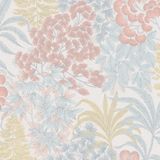 A.S. Création Livingwalls Travel Styles vliesbehang - wilde bloemenbehang in wit en blauw