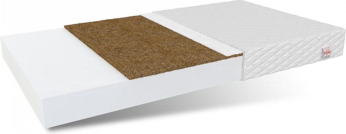 Viking Choice Matras - 90x200x8 cm - Koudschuim - Wit - Met Kokoslaag