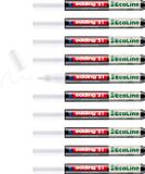 edding 51 EcoLine lakmarker op waterbasis wit 10 stuks