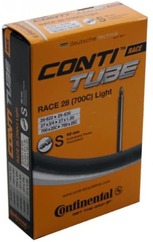 Continental Race 28 Light - Binnenband Fiets - Frans Ventiel - 80 mm - 18/25 - 622/630 - 700 x 18/25 C