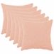 vidaXL - Kussensloop - 6 stuks - HEERLEN - Roze - 35 x 35 cm - Bouclé