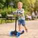 Champz Peuter Step 3 Wielen met LED – Verstelbaar Stuur – Blauw