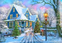 Bluebird Puzzle Christmas at Home Legpuzzel - 1000 pièces