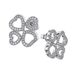 Orphelia ZO-7356 - Oorsteker 4 Hearts - Zilver 925 - Zirkonia - 1.7 cm