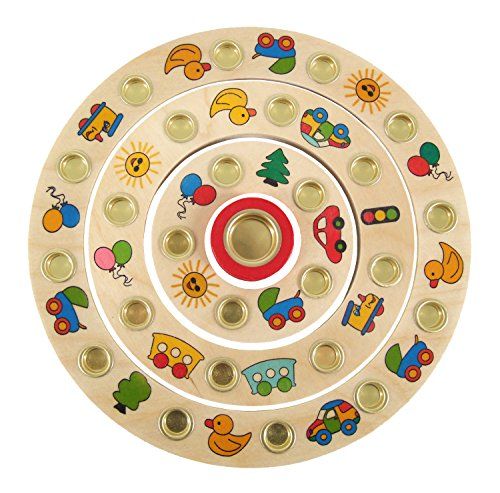 HESS SPIELZEUG Houten verjaardagsring 15622 - Complete set - 22 cm