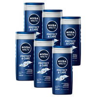 NIVEA MEN Protect & Care Douchegel - 6 x 250ml - Voordeelverpakking