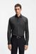 Hugo Boss BOSS Joe regular fit overhemd - structuur - grijs - Strijkvriendelijk - Boordmaat: 39