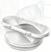 Adaptateur de tuyau de climatisation - 130 mm intérieur / 150 mm extérieur - Adaptateur de tuyau d'évacuation de climatisation - Raccord de tuyau d'évacuation universel - Interface de tuyau d'évacuation - Adaptateur de fenêtre - Adaptateur de tuyau pour climatiseur mobile portable