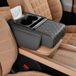 Accoudoir de voiture - Multifonctionnel avec compartiments de rangement et porte-gobelet - Gris