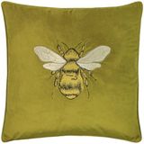 Riva Home Kekke Kussens - Kussenhoes - Hortus Bee - olive - 50x50 cm