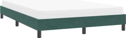 Maison Exclusive - Cadre de lit sans matelas, vert foncé, 140x210 cm, velours