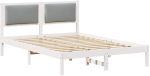 vidaXL Bedframe Lichtgrijs Massief grenenhout 135 x 190 cm