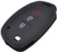 Dailygoods - Étui de clé de voiture en silicone - Noir - Convient pour Hyundai Creta I10 I20 Tucson Ela