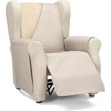 ECOMMERC3 1-zits fauteuilhoes voor maximaal comfort en volledige pasvorm, voor 1-zitsstoel en relaxstoel, beige/linnen