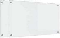 vidaXL Keukenachterwand 2 stuks Transparant 90 x 50 cm gehard glas