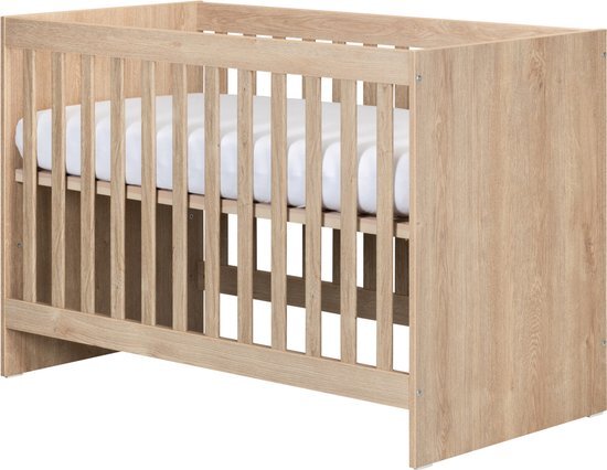 Europe Baby Nova Babybed Eiken 70 x 140 cm bruin, natural