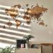 LosokaWood Décoration murale carte du monde 3D Wzór 13