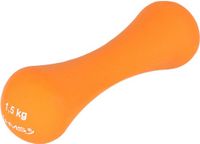 HMS Gietijzeren Dumbbell met Neopreen Coating - 1,5 kg - Oranje