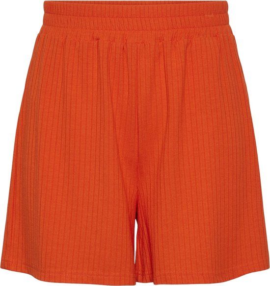 Pieces PCKYLIE HW SHORTS NOOS BC - Tangerine Tango - XS