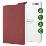 SIGEL RU203 Notizbuch Re-Up, ca. A5, liniert, Softcover, rot