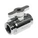 Barrow Kogelkraan (10mm) G1/4 inch Kugelhahn, zilver - zilver