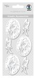 Ursus 564000222 - Creatieve accessoires, eer, 8 stuks, zilver