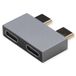 ROLINE USB 3.2 Gen 2 Adapter, 2x USB Type C - 2x Type C, Zilver